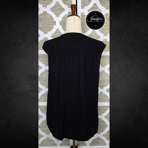 Old Navy Women's Black Front Tie Sleeveless Top Size Large - Picture 6 of 9